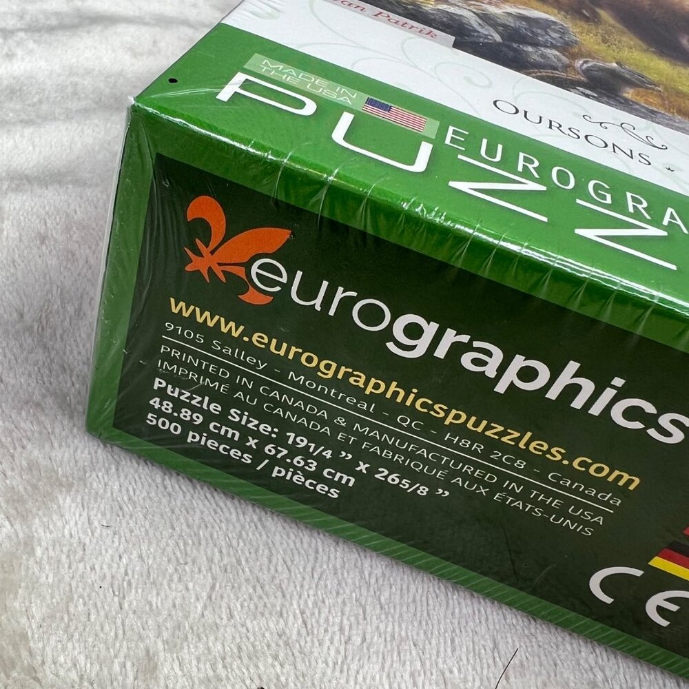 Eurographics Puzzle Grizzly Cubs 500 Large Pieces Bears Wilderness Mountains NIB - Picture 4 of 6